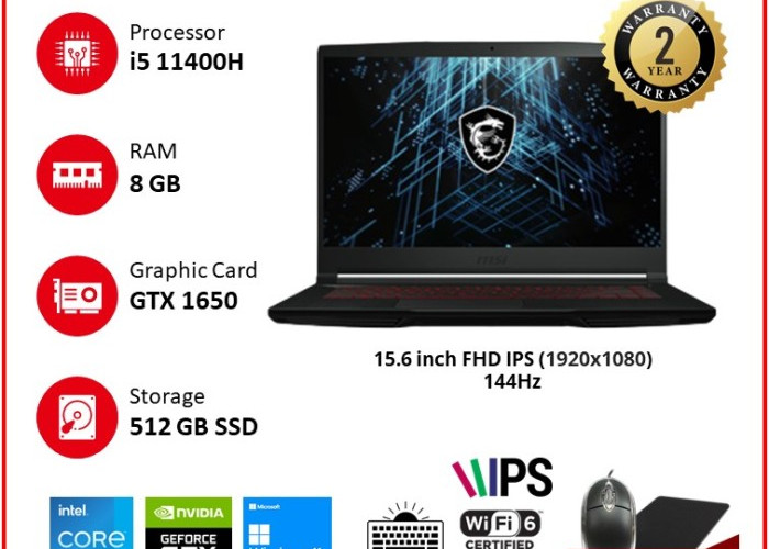 Kenapa Laptop Gaming MSI Thin GF63 Punya Body Tipis dan Peforma Powerful Idola Gamers