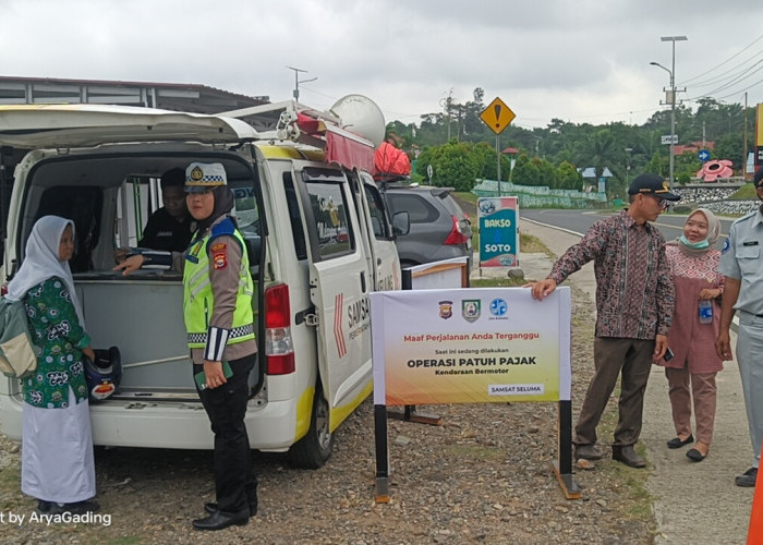 Satlantas Polres Seluma Gelar Operasi Patuh Pajak, Puluhan Ranmor Terjaring Razia