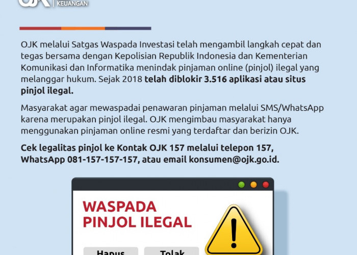 Sudah 5.753 Pinjol Ilegal Diblokir, Ini Daftar Terkini 2023 Pinjol Ilegal dan Legal OJK 