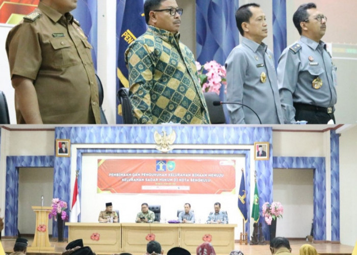 12 Kelurahan di Kota Bengkulu Dikukuhkan sebagai Kelurahan Sadar Hukum