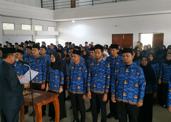 130 PNS Formasi 2021 Dilantik dan Diambil Sumpah, Ini Pesan Khusus Bupati Kaur