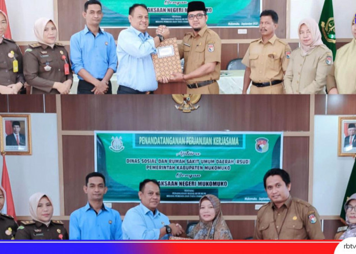 MoU Dengan Kejari Mukomuko, RSUD dan Dinsos Siap Maksimalkan Pelayanan