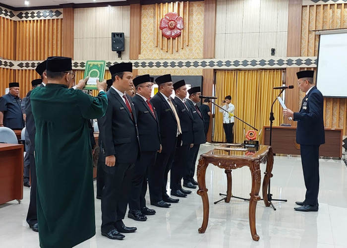 Mutasi Pejabat Pemprov Bengkulu, Ini Nama 13 Pejabat Eselon II yang Baru Saja Dilantik