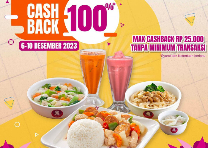 Nikmati Promo Cashback 100% dan Makan Gratis Rp 0 Menu Apapun di Solaria 6-10, Cek Syaratnya