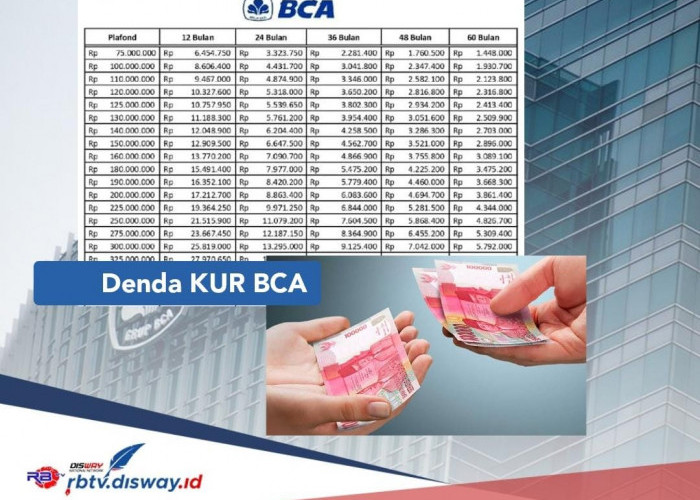 KUR BCA 2024 Plafon Rp 50 Juta Ada Angsuran Rp 966 Ribu, Jika Telat Bayar Angsurannya Dikenakan Denda Segini 