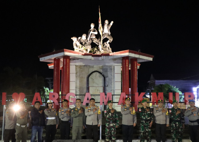 Kapolres Pimpin Patroli Gabungan 3 Pilar Jaga Kondusifitas Kamtibmas Jelang Pemilu