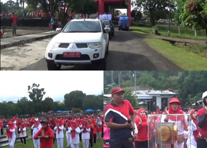 Pemkab Bengkulu Utara Senam Bersama hingga Arak Piala Adipura Keliling Kota   