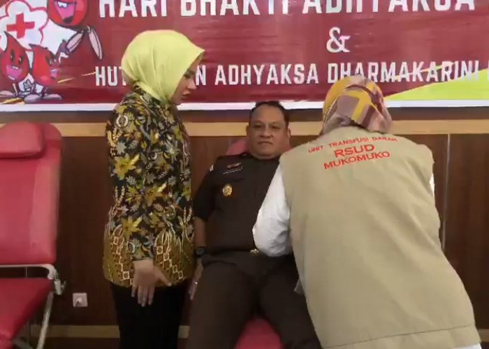 Hari Bhakti Adhyaksa ke-63, Kejari Mukomuko Siapkan 100 Kantong Darah 