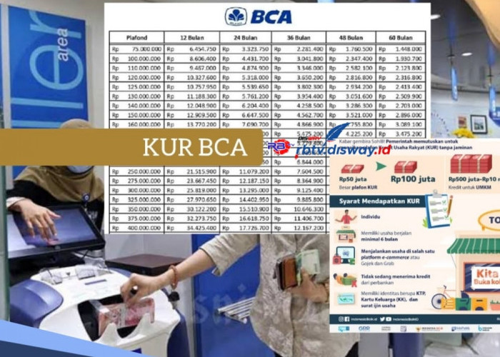 KUR BCA Plafon Rp 10 Juta Cicilan Rp 200 Ribuan, Tanpa Biaya Admin dan Provisi, Ini Dokumen Pengajuannya