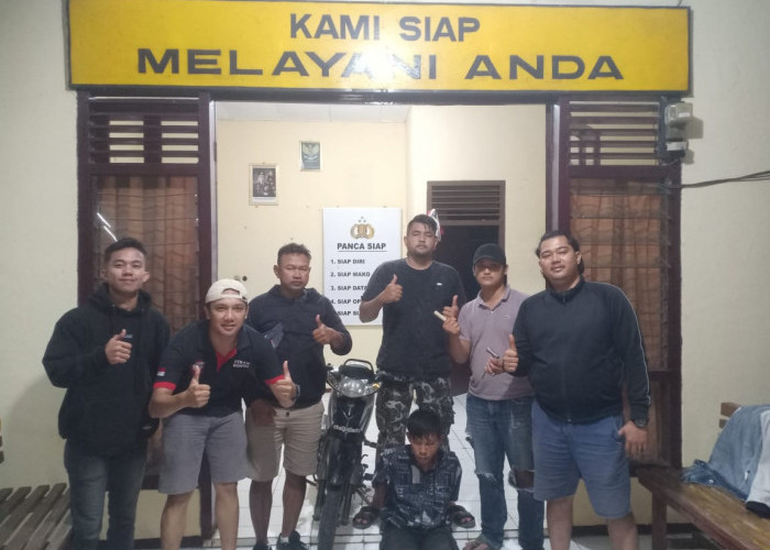 Motor Kehabisan BBM Tidak Luput dari Incaran Pencuri. Pelaku Sempat Menghilang