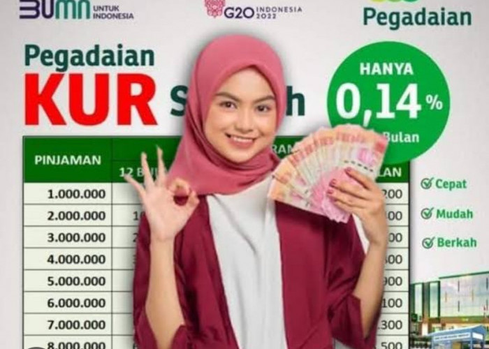 Usia 17 Tahun Boleh Pinjam, Ini Syarat KUR Syariah di Pegadaian Plafon Rp10 Juta Cicilan Rp200 Ribuan