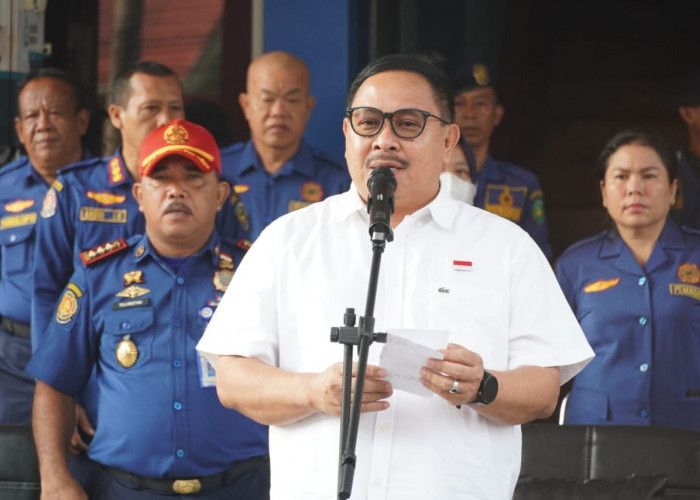 Apel Gabungan Pj Walikota Bengkulu Bersama Dinas Pemadam Kebakaran dan Penyelamatan Kota Bengkulu