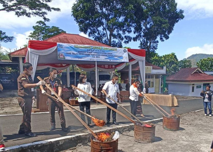 8 Kilogram Ganja Dibakar