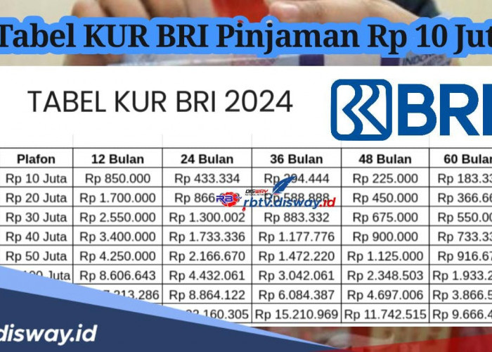 Syarat Pengajuan KUR BRI 2024 Pinjaman Rp 10 Juta, Angsurannya hanya Rp 200 Ribuan per Bulan