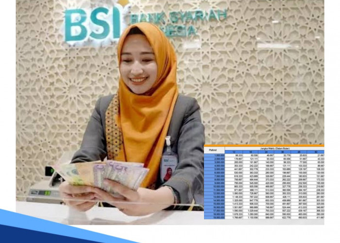 Simak Tabel Angsuran KUR BSI 2024 Rp 50-100 Juta, Cicilan Terjangkau Hingga 60 Kali Pembayaran