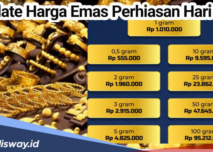 Harga Emas Perhiasan Hari Ini! Cek juga Cara Bedakan Perhiasan Emas Asli dan Palsu