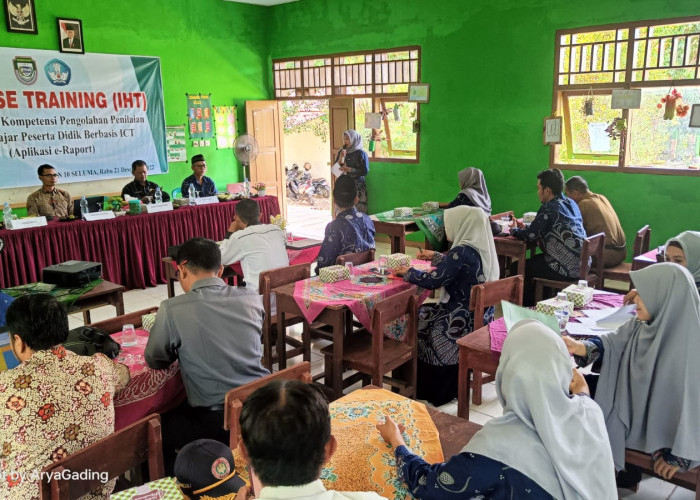 Jangan Gaptek! Terapkan e-Raport, Guru Di Pedalaman Lubuk Sandi Ikuti IHT 