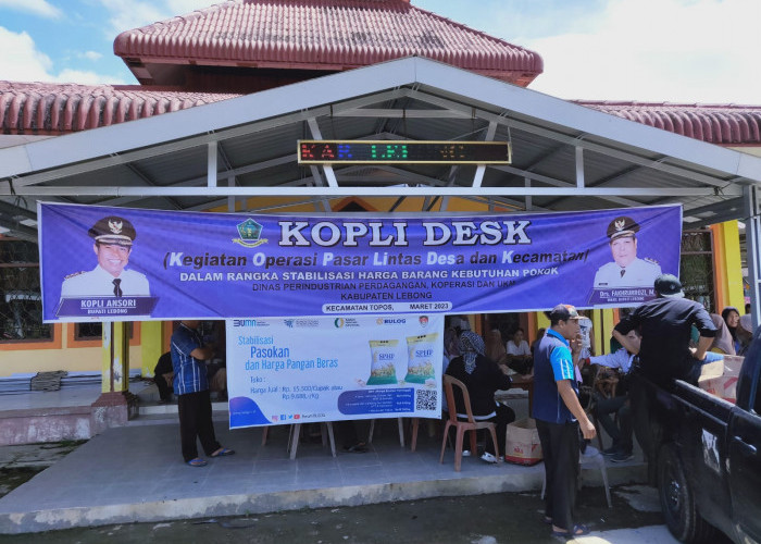 Di Lebong Ada KOPLI DESK, Harga Sembako Lebih Murah