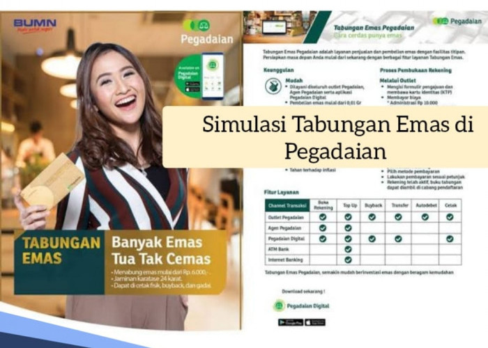 Simulasi Tabungan Emas di Pegadaian dengan Modal 1 Gram Emas, Begini Cara Menabungnya Lewat Online