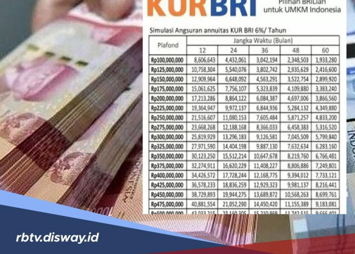 Proses 7 Hari Cair, Ini Tabel Angsuran KUR BRI 2024 Pinjaman Rp 65 Juta, Segera Lengkapi Syaratnya 