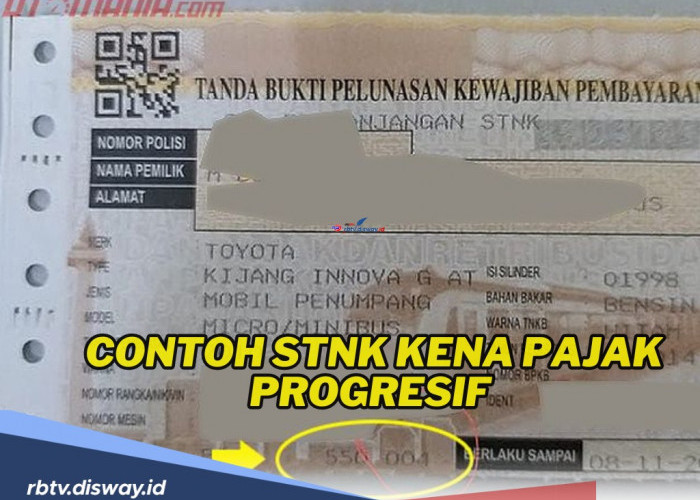 Coba Cek! Begini Contoh STNK Kena Pajak Progresif serta Cara Mengetahui Mobil Kena Pajak Progresif