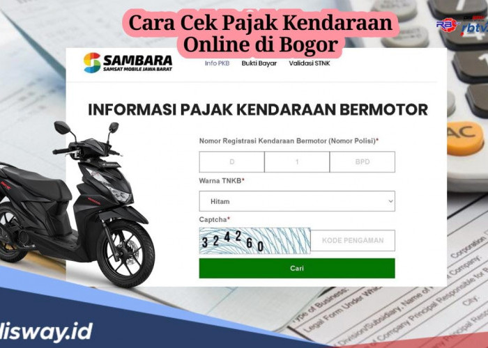 Bagaimana Cara Cek Pajak Kendaraan Secara Online di Bogor? Bisa via Website dan SMS