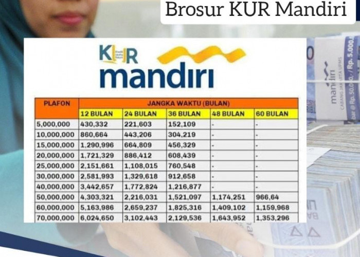 Brosur KUR Mandiri 2024, Ini Tabel Angsuran Pinjaman Rp 10-25 Juta, Bunga 0,5 Persen 