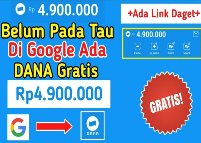 Saldo DANA Gratis Rp4.9 Juta dari Google, Buruan Klaim Berikut Caranya