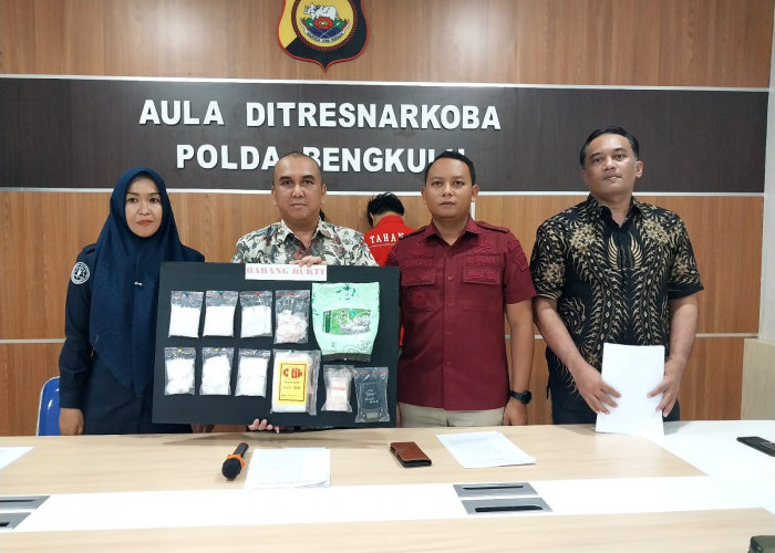 ‘Pembunuh Massal’ Polda Bengkulu Ungkap Jaringan Sabu, Barang Bukti Senilai Rp 1 Miliar