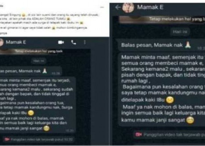 Setelah Selingkuh dengan Suami Anak, Ibunya Rosma Ingatkan Surga di Bawah Telapak Kaki Ibu