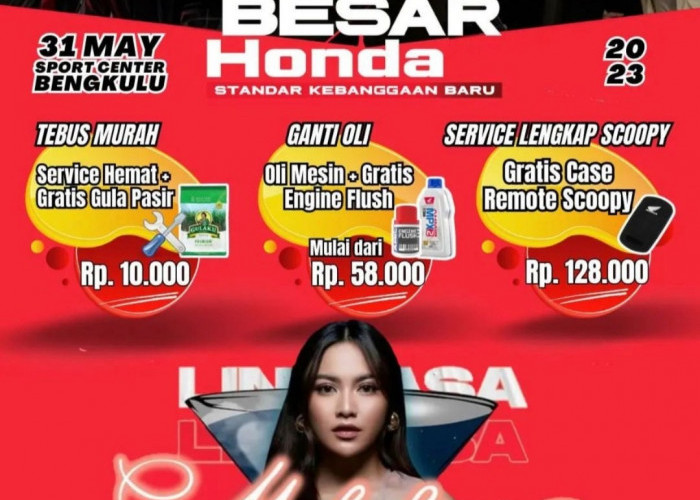 Ayo Hadir, Honda Premium Matic Day Astra Motor Bengkulu di Sport Center Bersama Mahalini Raharja