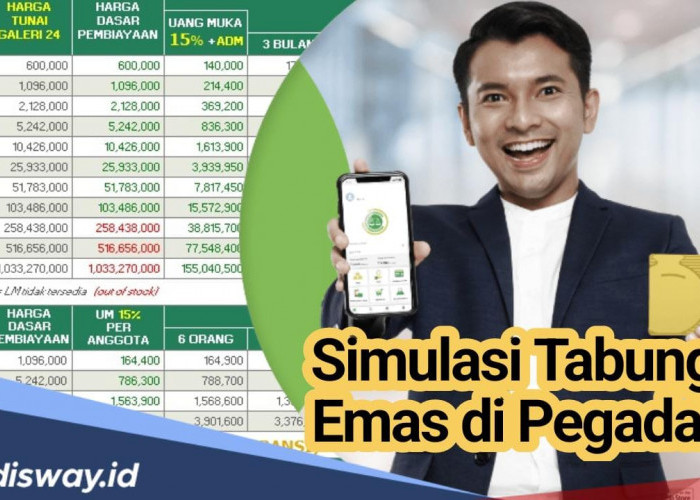 Pilihan Bijak Investasi Emas di Pegadaian, Begini Simulasi Tabungan Emas di Pegadaian