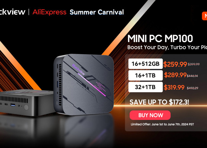 Mini PC Blackview MP100 Sudah Bisa Dibeli, Ini Spesifikasi dan Harganya