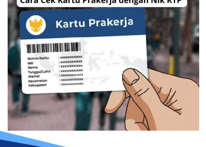 Anda Sudah Daftar Kartu Prakerja, Begini Cara Cek Kartu Prakerja Gunakan NIK KTP