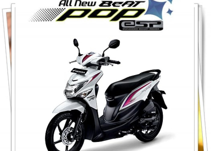 Spesifikasi Honda Beat Pop Esp CW yang  Merupakan VarianTermurah dan Banyak Diminati