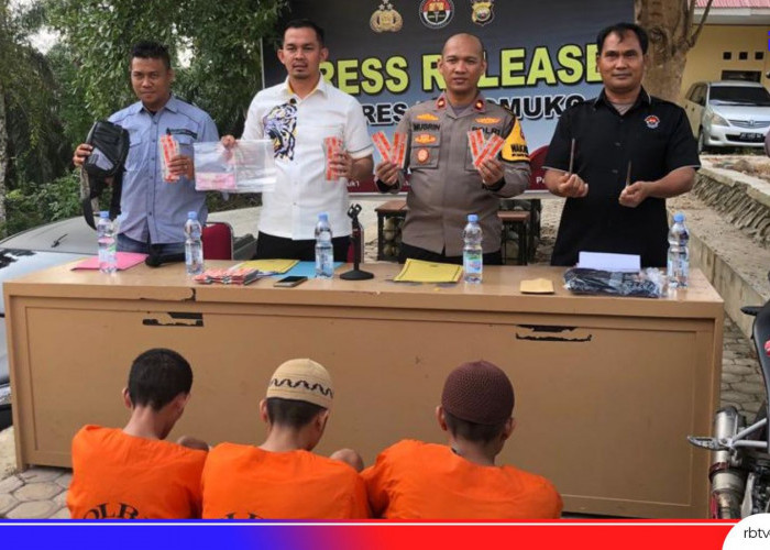 Residivis Curanmor Kena Dor, Polres Mukomuko Juga Tangkap 2 Pengedar Samcodin