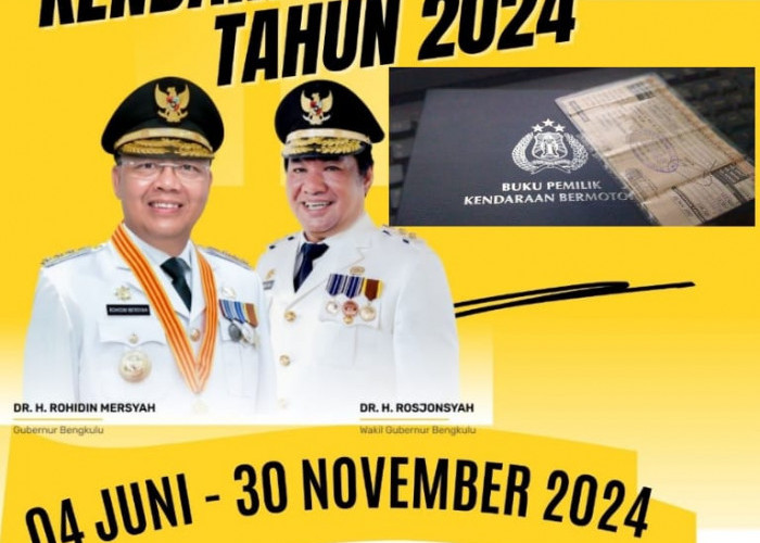 Kunjungi Samsat Terdekat, Pemprov Bengkulu Buka Program Pemutihan Pajak Kendaraan 2024, Ini Persyaratannya