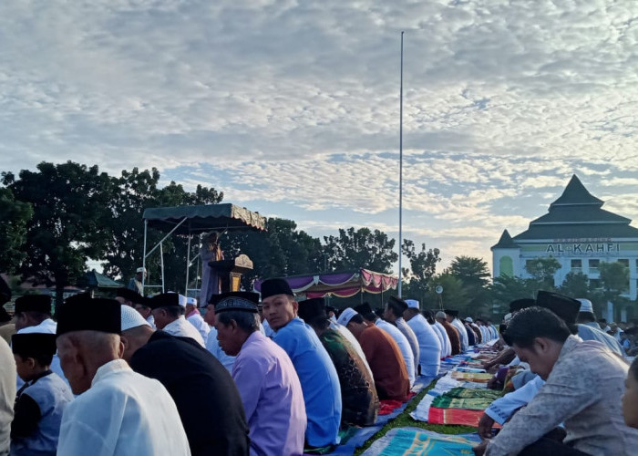 Ribuan Masyarakat Kaur Sholat Id Rabu Pagi di 18 Lokasi