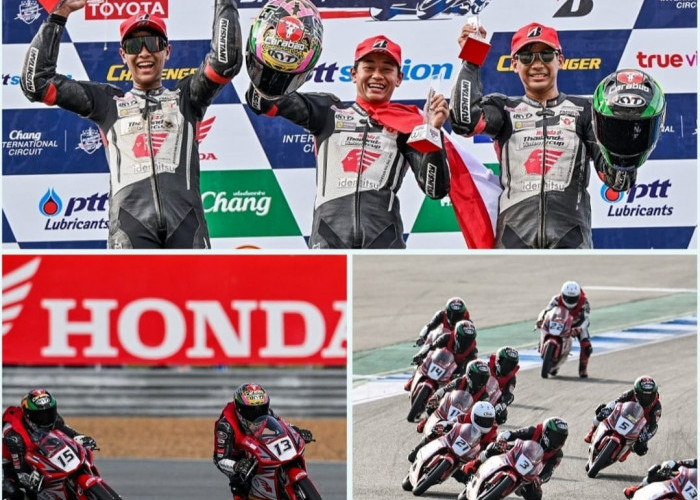 Membanggakan, Pembalap AHRT Kembali Raih Podium Tertinggi di Thailand Talent Cup