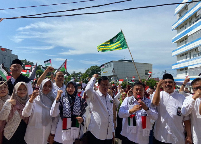 Ribuan Mahasiswa dan Dosen UMB Gelar Aksi Bela Palestina, Ini 10 Poin Pernyataan Sikap