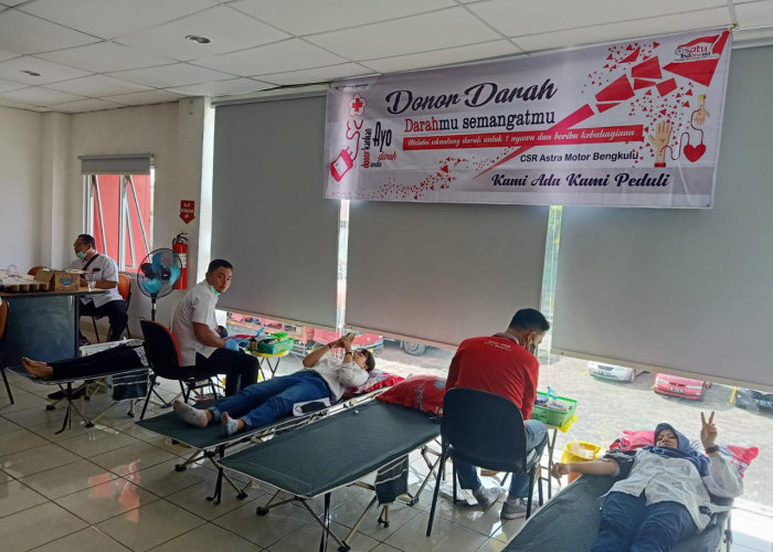 Astra Motor Bengkulu Gelar Donor Darah Peringati HUT ke-66