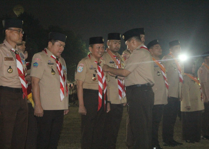 Ketua Kwarda Bengkulu Hamka Sabri Terima Lencana Darmabakti Kwarnas