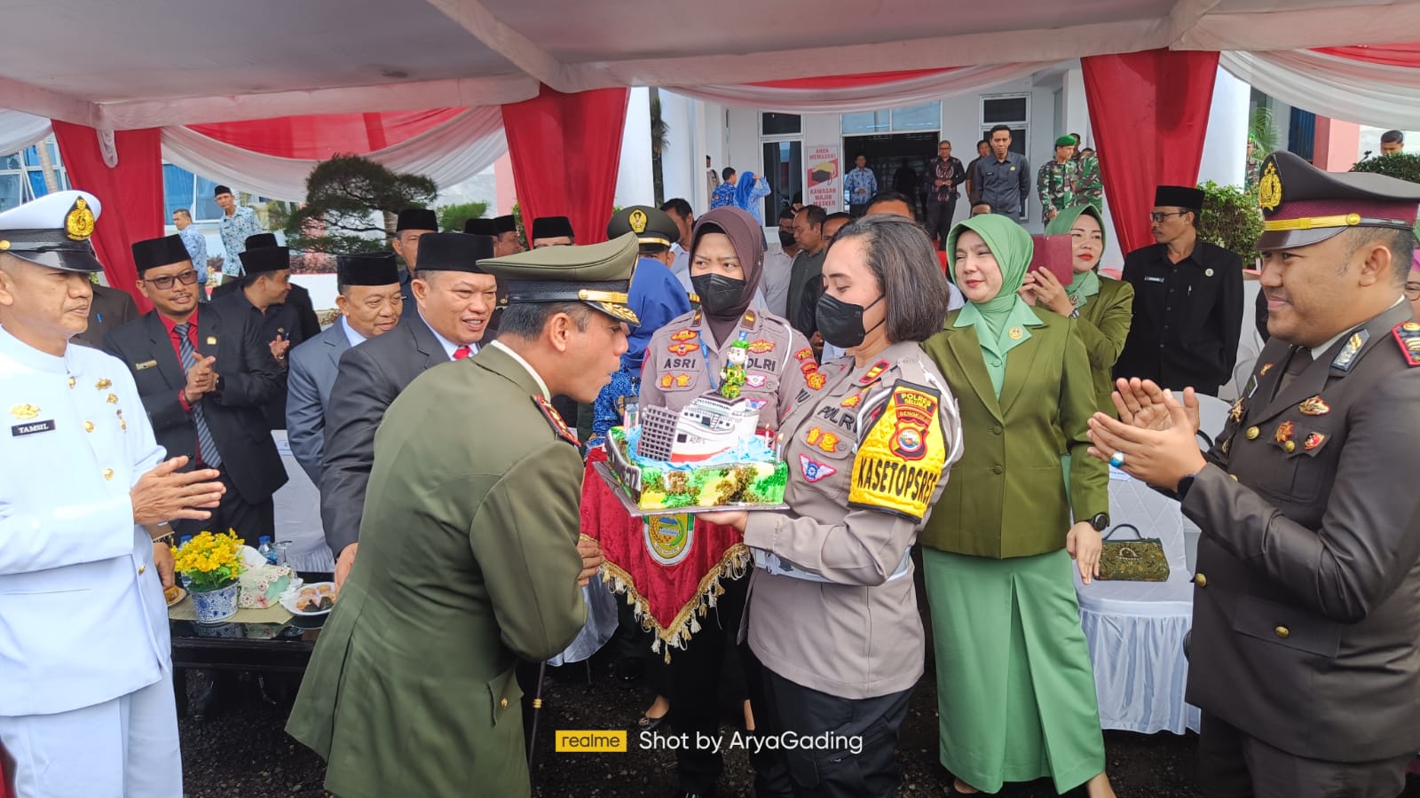 HUT TNI ke-77, Dandim 0425 Beri Semangat Bangun Seluma