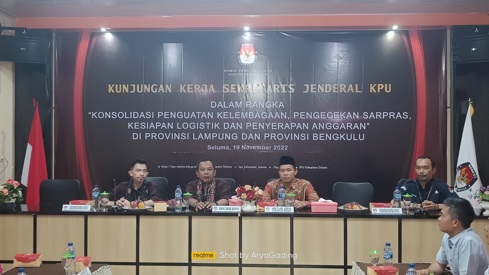 Persiapan Pemilu 2024, Sekjen KPU RI Sambangi KPU Seluma