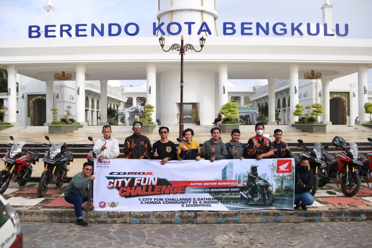 Astra Motor Bengkulu Menggelar Kegiatan Bertajuk “CB150X City Fun Challenge”